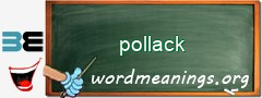 WordMeaning blackboard for pollack